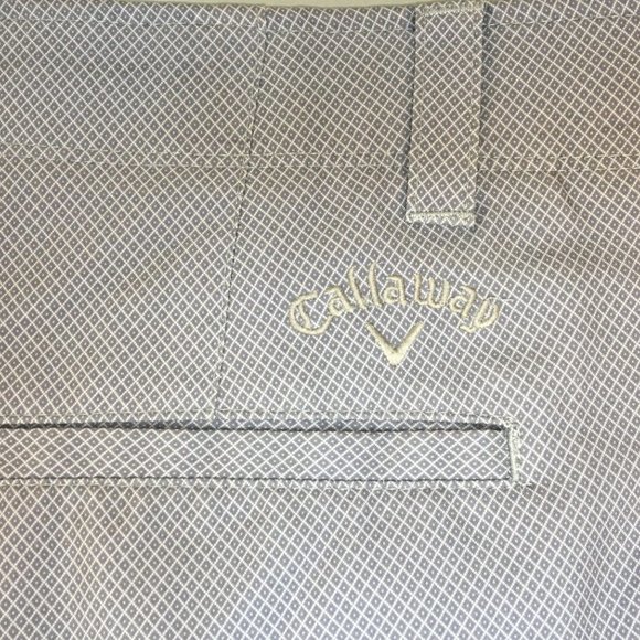 Callaway Men's Stretch Active Waistband Media Pocket Shorts Flint Stone Gray 42 - Picture 3 of 9